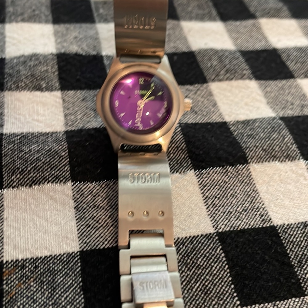 Storm watch purple duochrome color ladies girls stainless steel small wrist